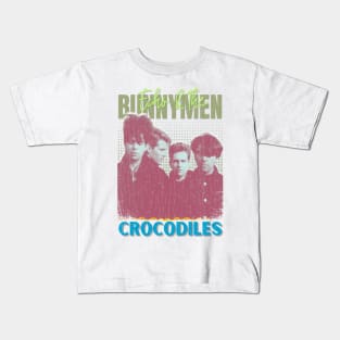 Echo And The Bunnymen Vintage 1980 // Crocodiles Original Fan Design Artwork Kids T-Shirt